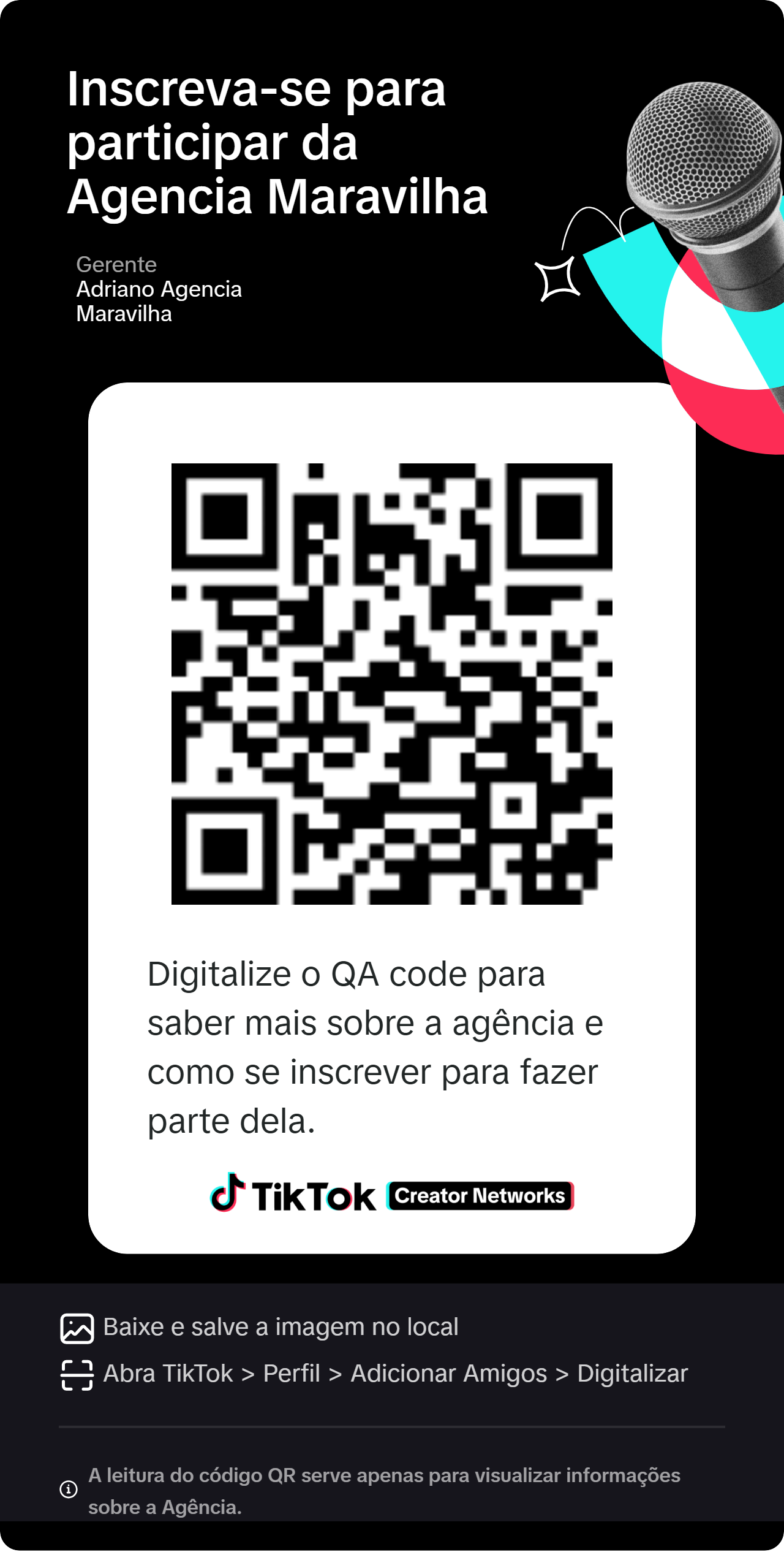 QR convite agência
